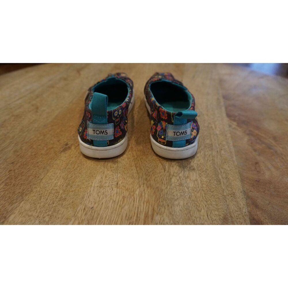 Toms YOUTH Alpargata Dia De Los Muertos Cupsole (Glow in the Dark), Size 13.5 - Picture 7 of 15